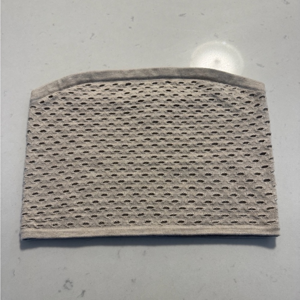 Aerie Beige Textured Skirt with Unique Design